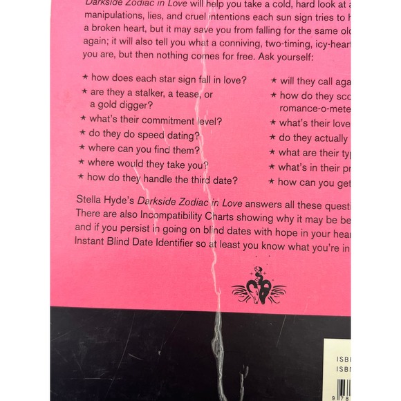 Darkside Zodiac In Love by Hyde, Stella 2007 Paperback Book Astrology Humor - Picture 10 of 10